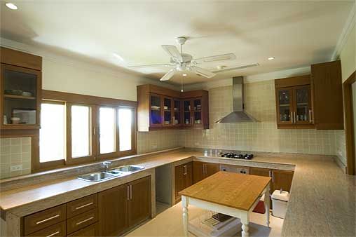 The fully equipped western-standard kitchen
