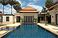 View across pool to the master bedroom