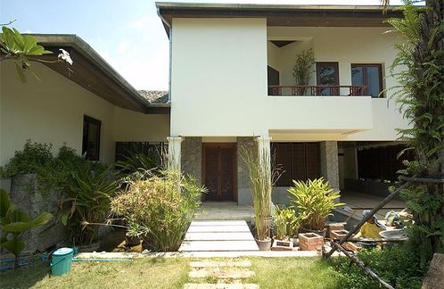 Front view with main entrance