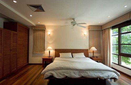 The master bedroom