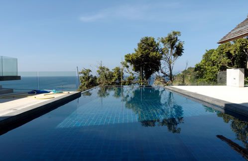 The pool overlooking Patong Bay