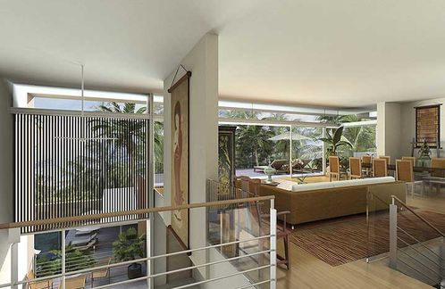 Upper floor in a penthouse
