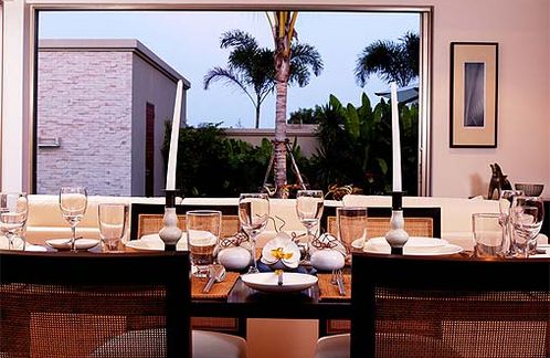 The dining room