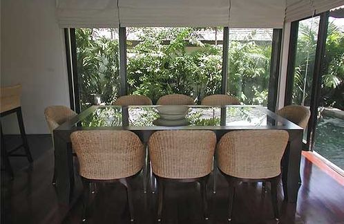 The dining table