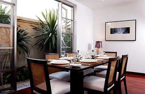 The dining room