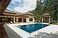 The pool and villa