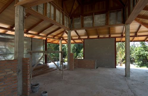 Villa A viewed from the front