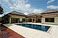 The pool and villa