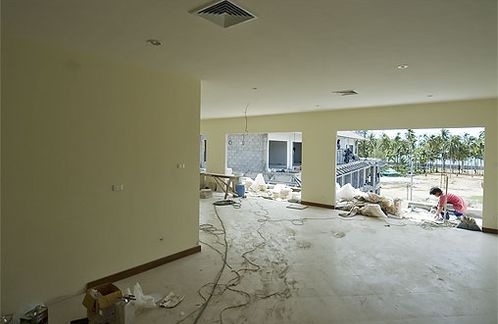 A penthouse under construction