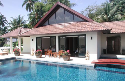 A pavilion-style villa