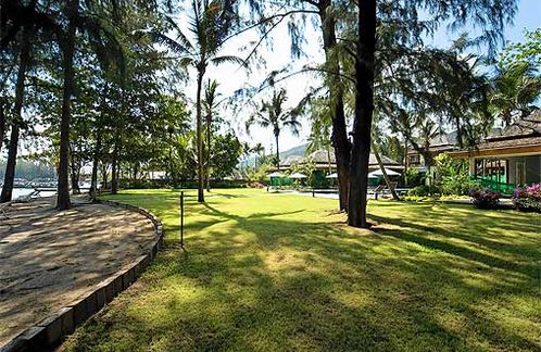 The terrace views over the klong