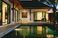 The pool at night