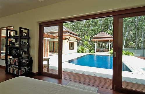 The view from the master bedroom
