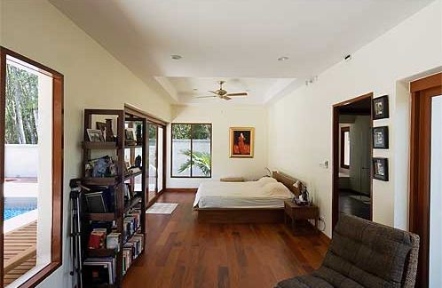 The master bedroom