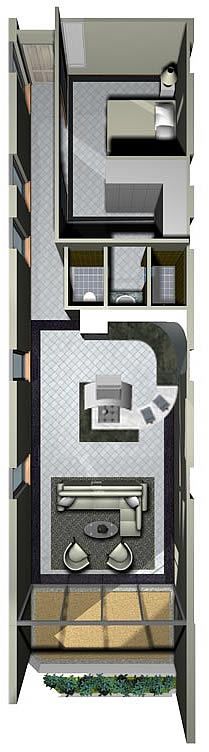 Accenta one bedroom apartment floor plan