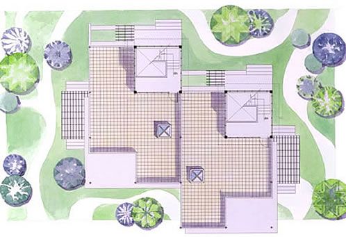 Suan Tua Estate roof deck plan