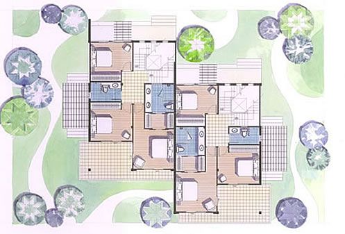 Suan Tua Estate upper floor plan