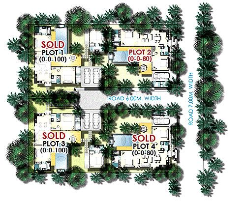 Four Villas master plan