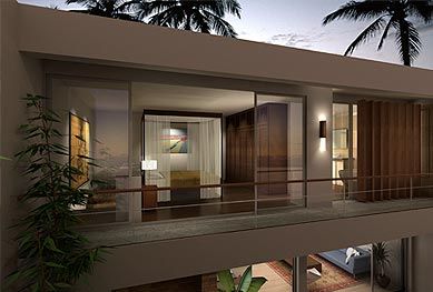 Apartment master suite