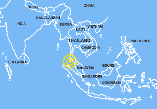 Map of South East Asia