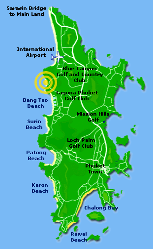 Map of Phuket