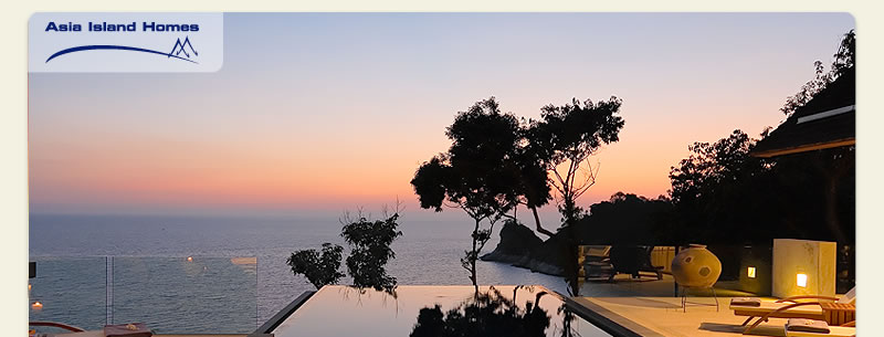 A sala and the view over the Andaman Sea