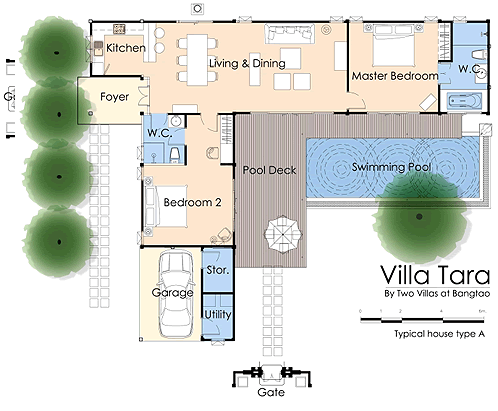 Floor plan of The Villa