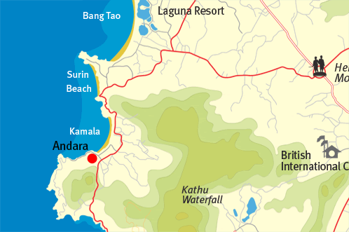 Andara location detail map