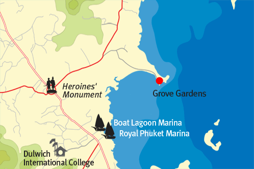 Grove Gardens location detail map