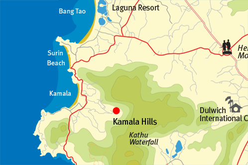 Kamala Hills location detail map