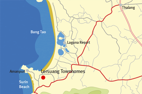 Lersuang Townhomes location detail map