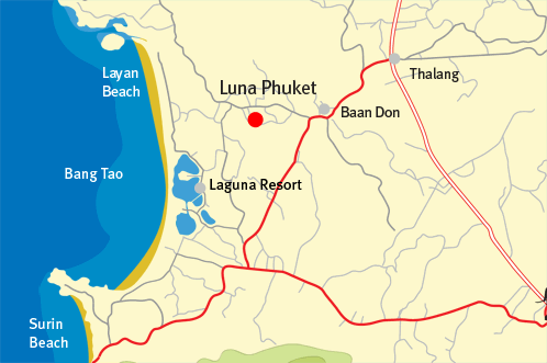 Luna Phuket location detail map