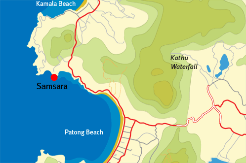 Samsara local location map