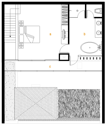 Apartment — master suite plan