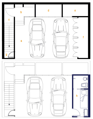 Apartment — parking level plan