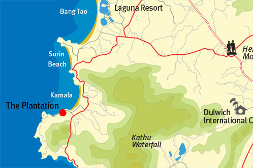 The Plantation Kamala location detail map
