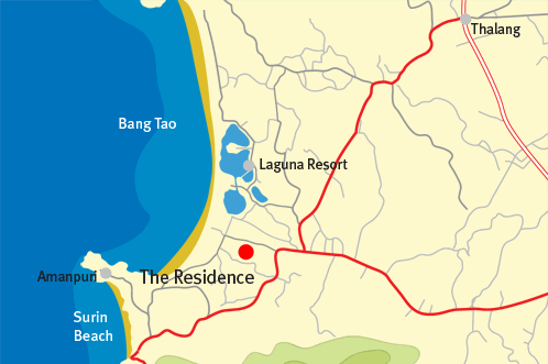 The Residence Phuket location detail map