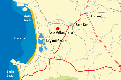 Two Villas Tara — local map