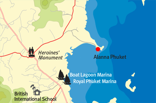 Alanna Phuket location map