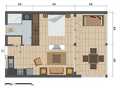 Suite floor plan